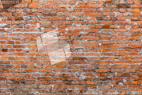 Image of Ancient red brick wall