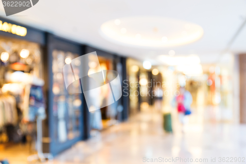 Image of Blur background of shopping center