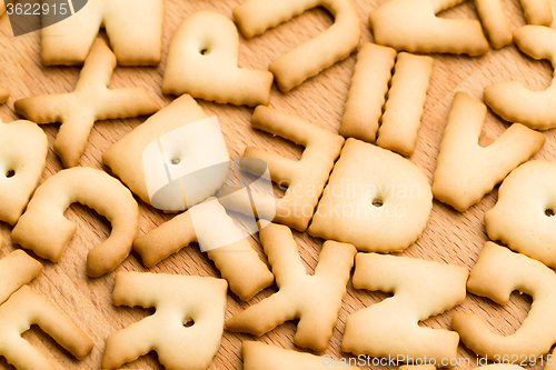 Image of Baked letter biscuit