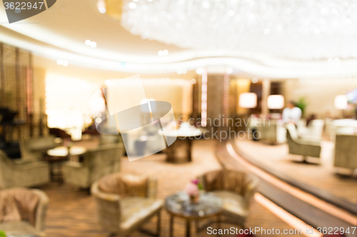 Image of Coffee shop blur background with bokeh image