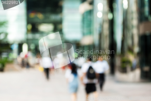 Image of Blur view of business district background