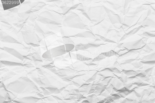 Image of White crumpled paper for background 