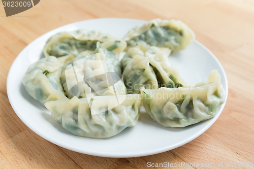 Image of Steamed dumpling on plate