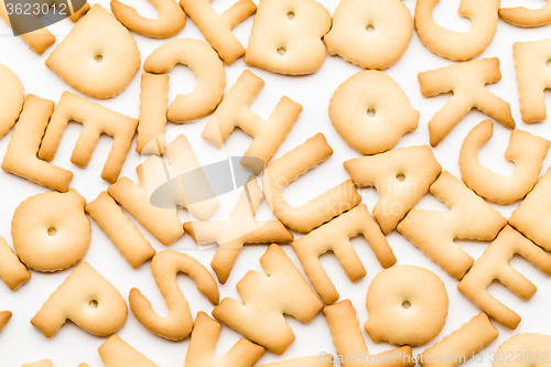 Image of Pile of letter biscuit