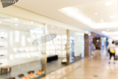 Image of Unfocused shopping center background