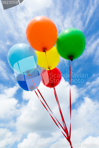 Image of Multicolored balloons
