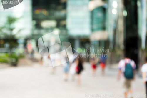 Image of Blur view of business district