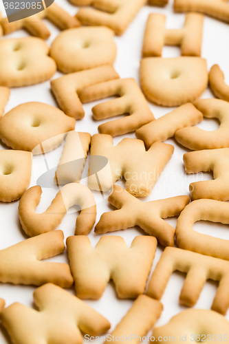 Image of Letter biscuit for children