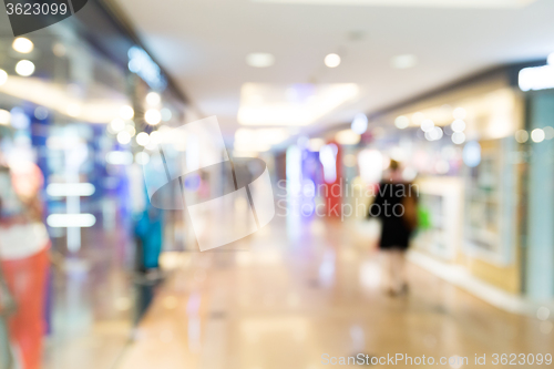 Image of Abstract background of shopping mall, shallow depth of focus
