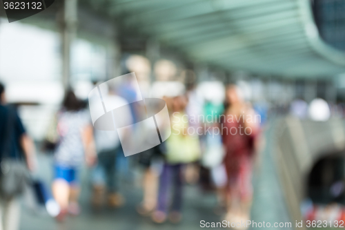 Image of Blur view of the walkway