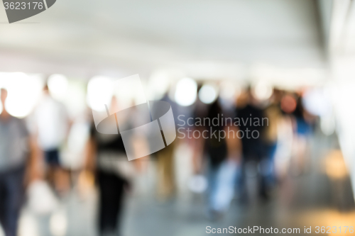 Image of Blur abstract of business district background