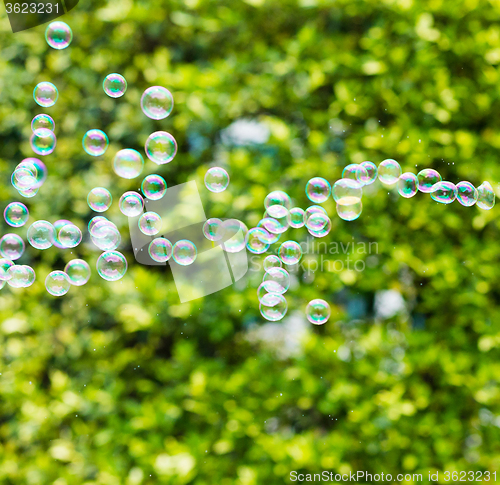 Image of Rainbow bubbles from the bubble blower