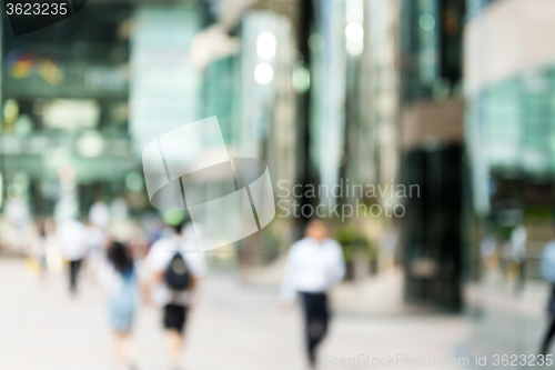 Image of Blur background of business district