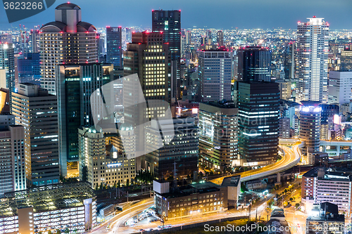 Image of Osaka night view in Japan