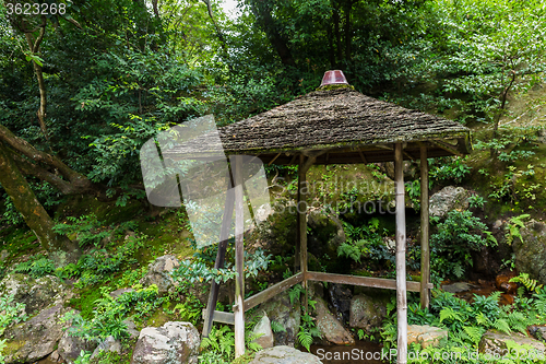 Image of Japanese garden in Kyoto, Japan