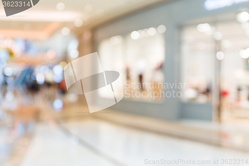 Image of Blurred shopping center background