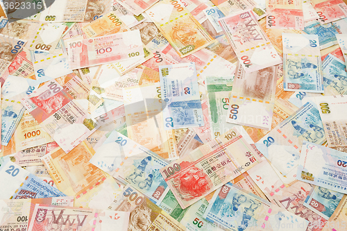 Image of Stack of Hong Kong dollar