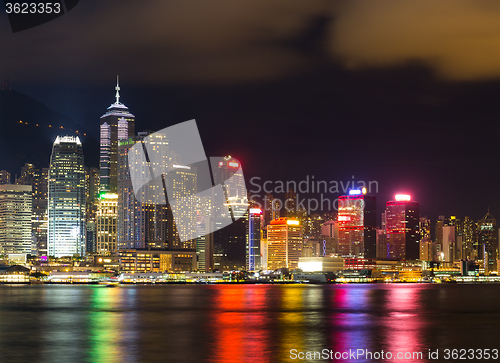 Image of Hong Kong cityscape at night