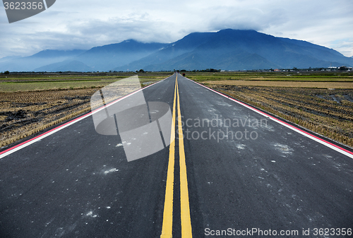 Image of Driving on an empty road