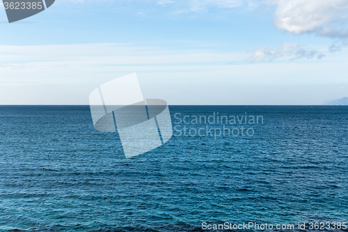 Image of Seascape with blue sky