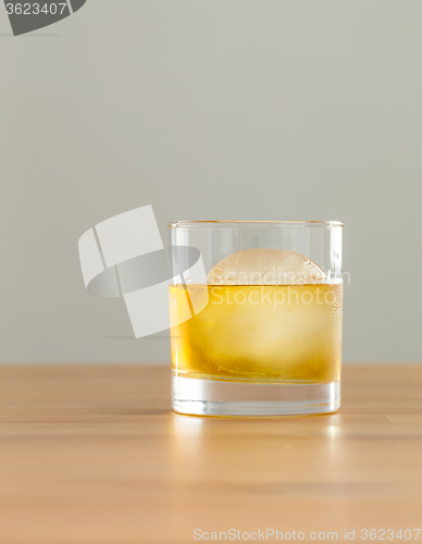 Image of Whiskey with ice ball