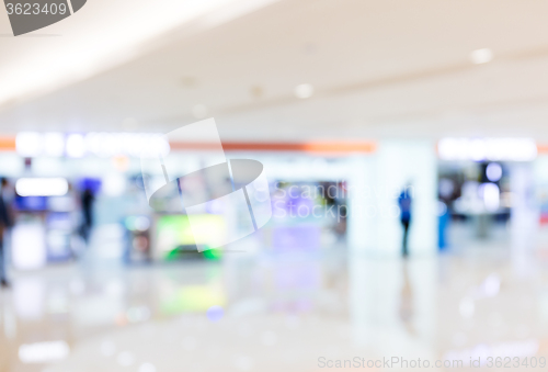 Image of Defocus of Shopping center for background usage