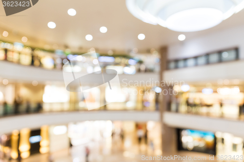 Image of Blur background of Shopping plaza