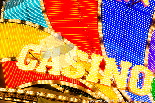 Image of Casino neon sign