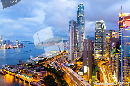 Image of Victoria Harbor of Hong Kong