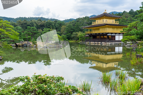 Image of Golden Pavilion at Kinkakuji Temple, Kyoto Japan