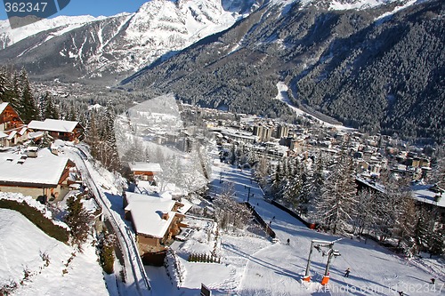 Image of Chamonix in winter