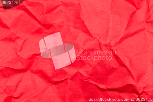 Image of Crumpled red paper
