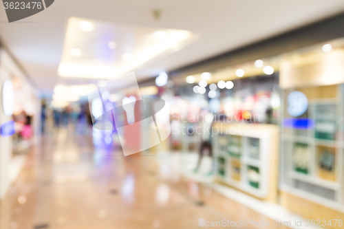 Image of Blur background of shopping mall