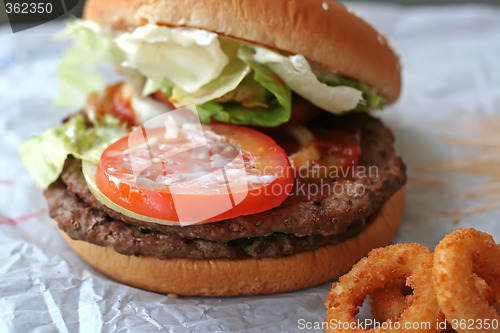 Image of Fastfood hamburger