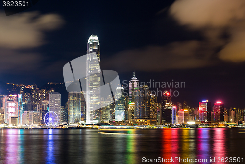 Image of Hong Kong cityscape at night