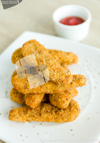 Image of Fried chicken nuggets