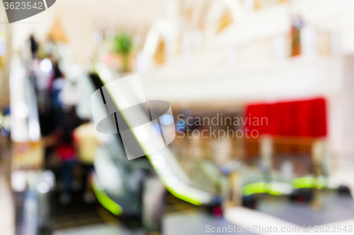 Image of Blur shopping mall with bokeh background