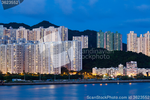 Image of Hong Kong cityscape at night