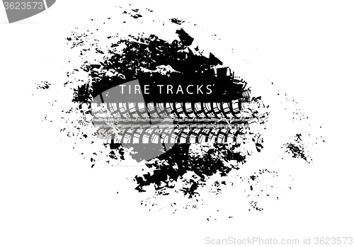 Image of Tire track background