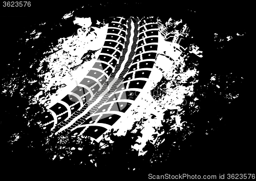 Image of Tire track background