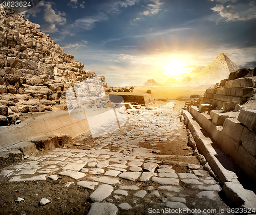 Image of Way through pyramids