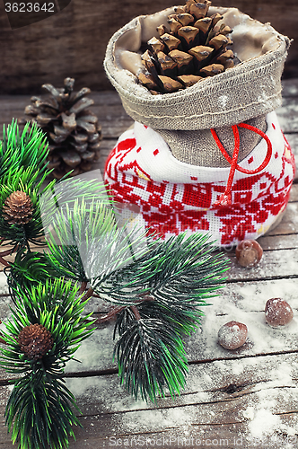 Image of Christmas sack with  bump.