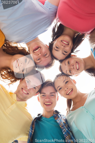 Image of group of smiling teenagers