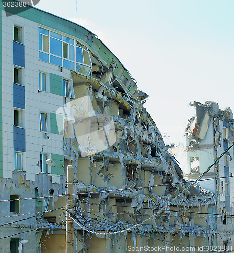 Image of Destroyed Modern Building