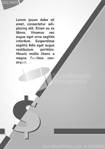 Image of dollar symbol dark infographics