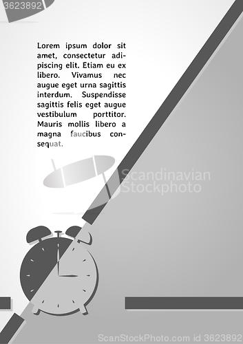 Image of alarm clock dark infographics