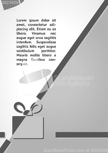 Image of present dark infographics