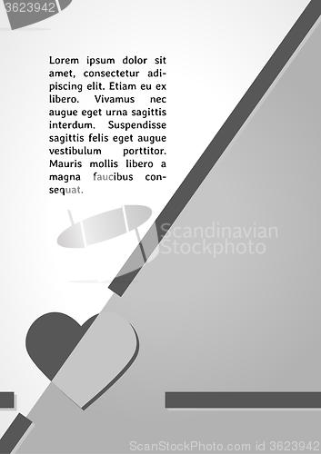 Image of heart symbol dark infographics