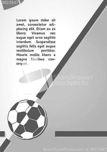 Image of football symbol dark infographics
