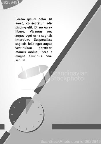 Image of watch symbol dark infographics